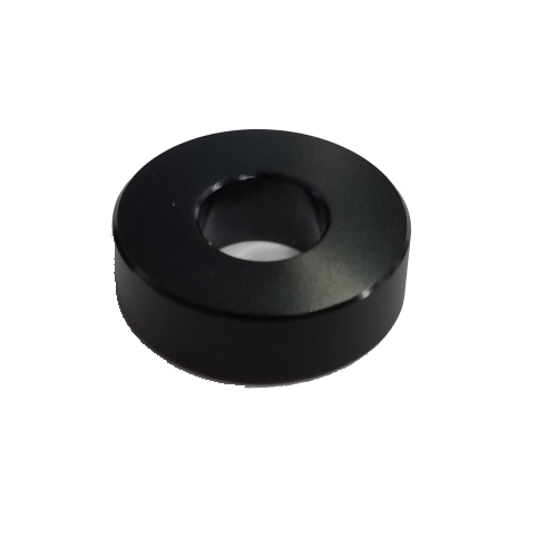 Un Threaded Barrels Diameter: 5/8'', Length: 3/16'', Black Anodized [Required Material Hole Size: 3/8'' ]